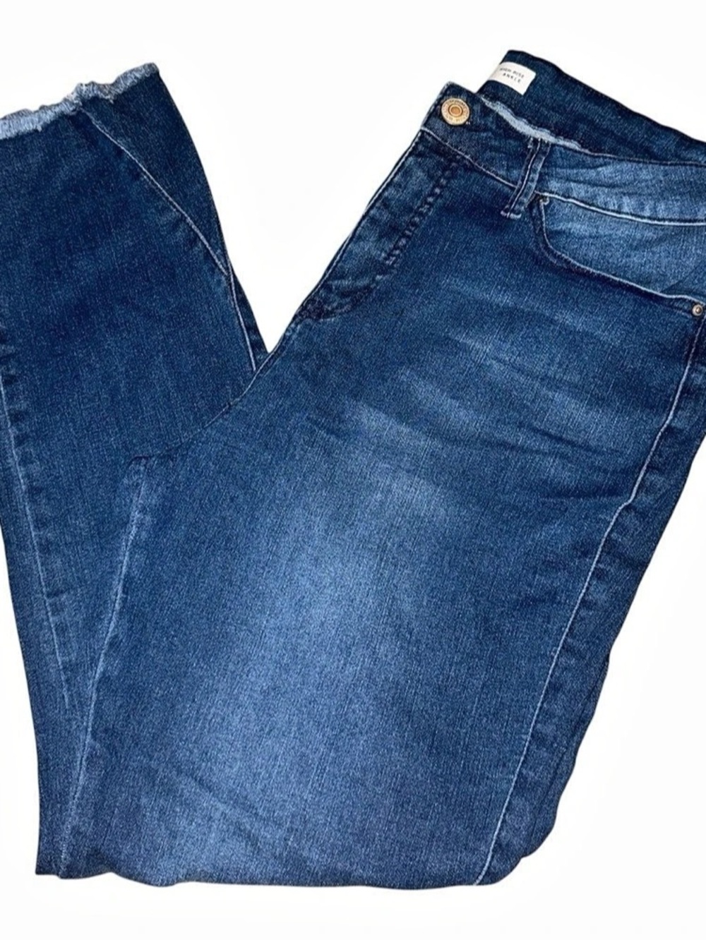 Royalty for Me High-Rise Ankle Skinny Jeans Blue Waist 26